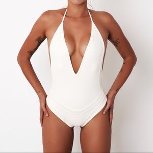 FAE SWIM SVETA SUIT IVORY - Size SMALL